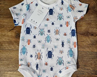 Infant bodysuit, infant romper, beetle outfit, bug infant clothing, bodysuit for baby, infant clothing, short sleeve bodysuit, adorable