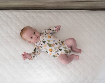 Handmade woodland Bodysuit, handmade Baby clothes, Rustic Bodysuit, woodland baby shower gift, neutral infant clothes,