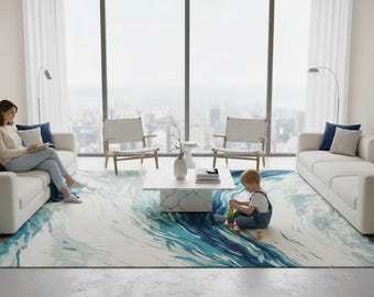 Modern Moss Rug: Textured Green Area Rug