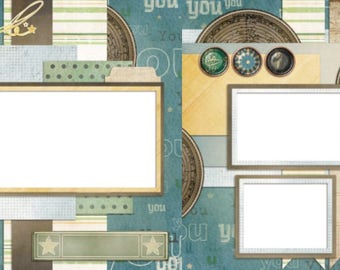 Wonderful Creation - Digital Scrapbook Quick Pages - INSTANT DOWNLOAD