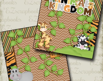 Little Monkey EZ Layout 4474 Premade Scrapbook Pages