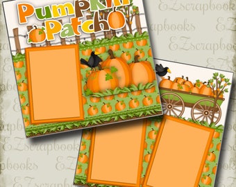 Autumn 2 Premade Scrapbook Pages EZ Layout 4414