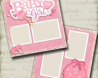 Premade Scrapbook Pages Welcome Baby EZ Layout 4208