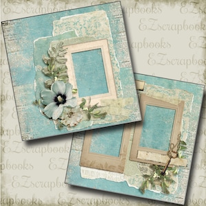Beautiful Memory - Heritage - 2 Premade Scrapbook Pages - EZ Layout 4588