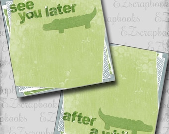 See You Later NPM - 2 Premade Scrapbook Pages - EZ Layout 5849