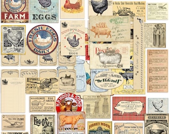 Farmhouse Ephemera Embellishment Pack - 7437