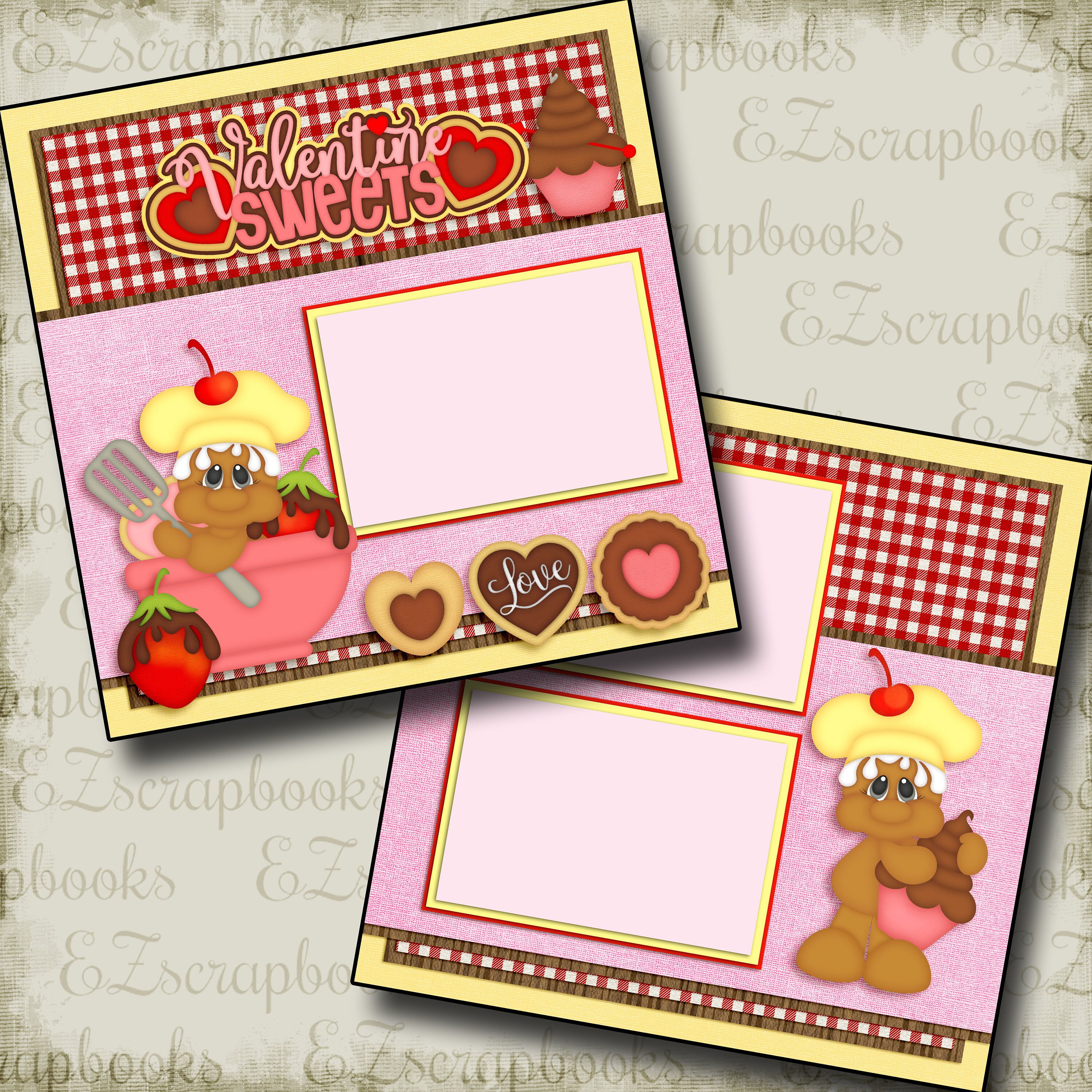 The Best - 2 Premade Scrapbook Pages - EZ Layout 5148