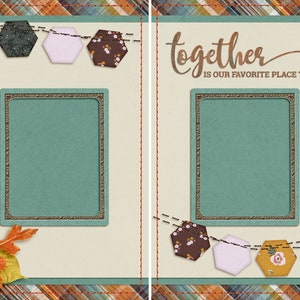 Together - 2 Premade Scrapbook Pages - EZ Layout 4394 - Etsy
