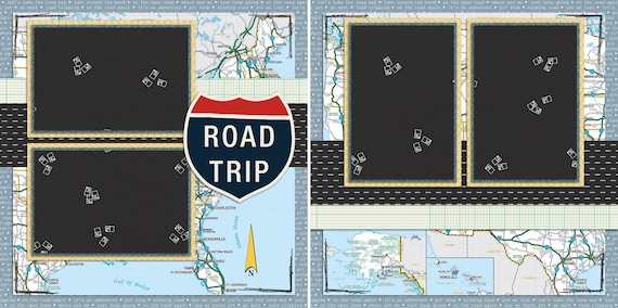 Premade Scrapbook Pages DETOUR EZ Layout 10