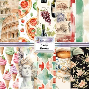 Ciao Roma - 12X12 Scrapbook Paper Pack - 25-8042