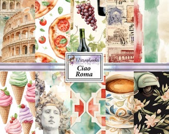 Ciao Roma - 12X12 Scrapbook Paper Pack - 25-8042