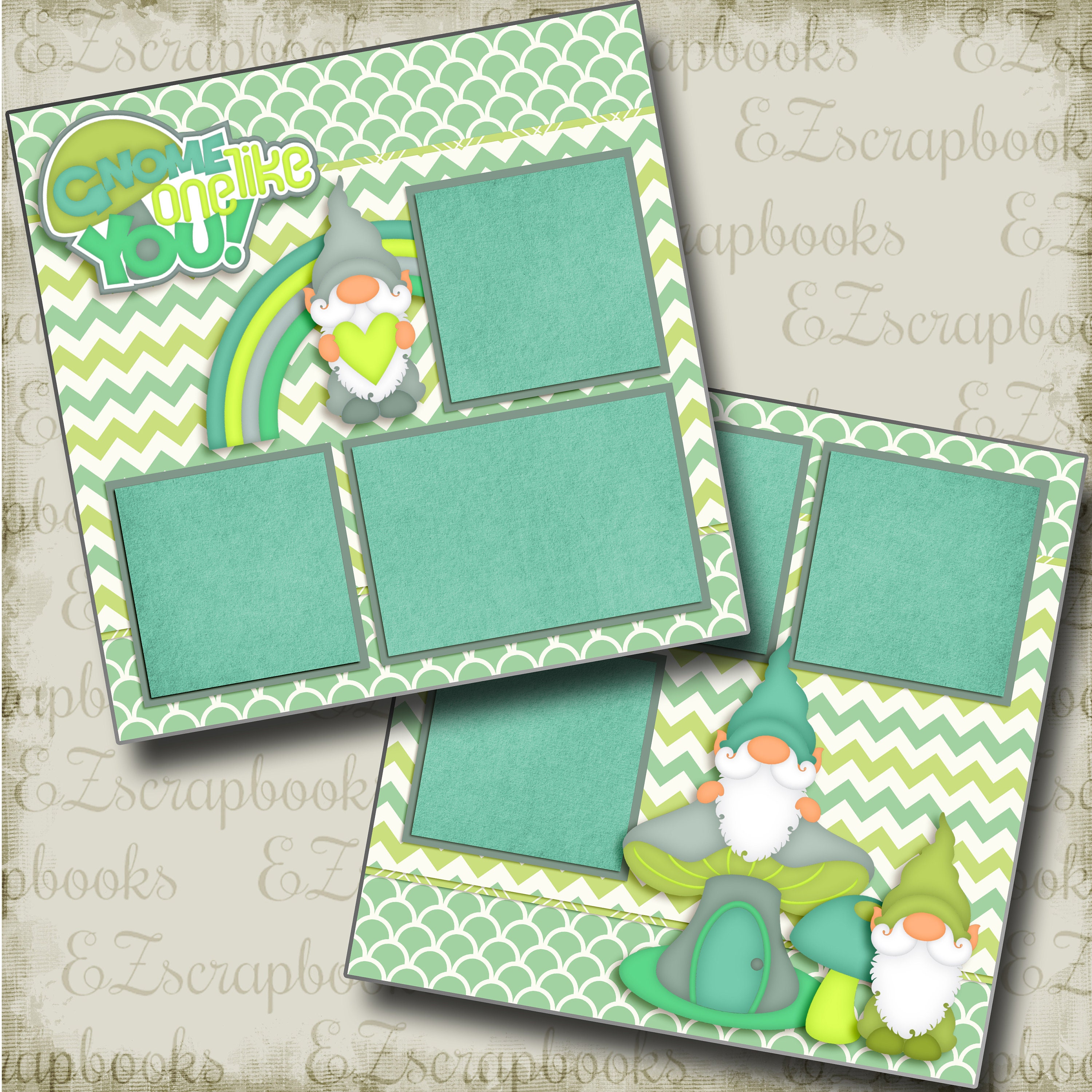 Baby Scrapbook Pages Woodland Baby Scrapbook Pages Baby Girl Scrapbook  Pages Neutral Baby Scrapbook Pages Baby Boy Layouts 