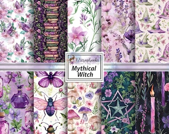 Mythical Witch - 12X12 Scrapbook Paper Pack - 26-8012
