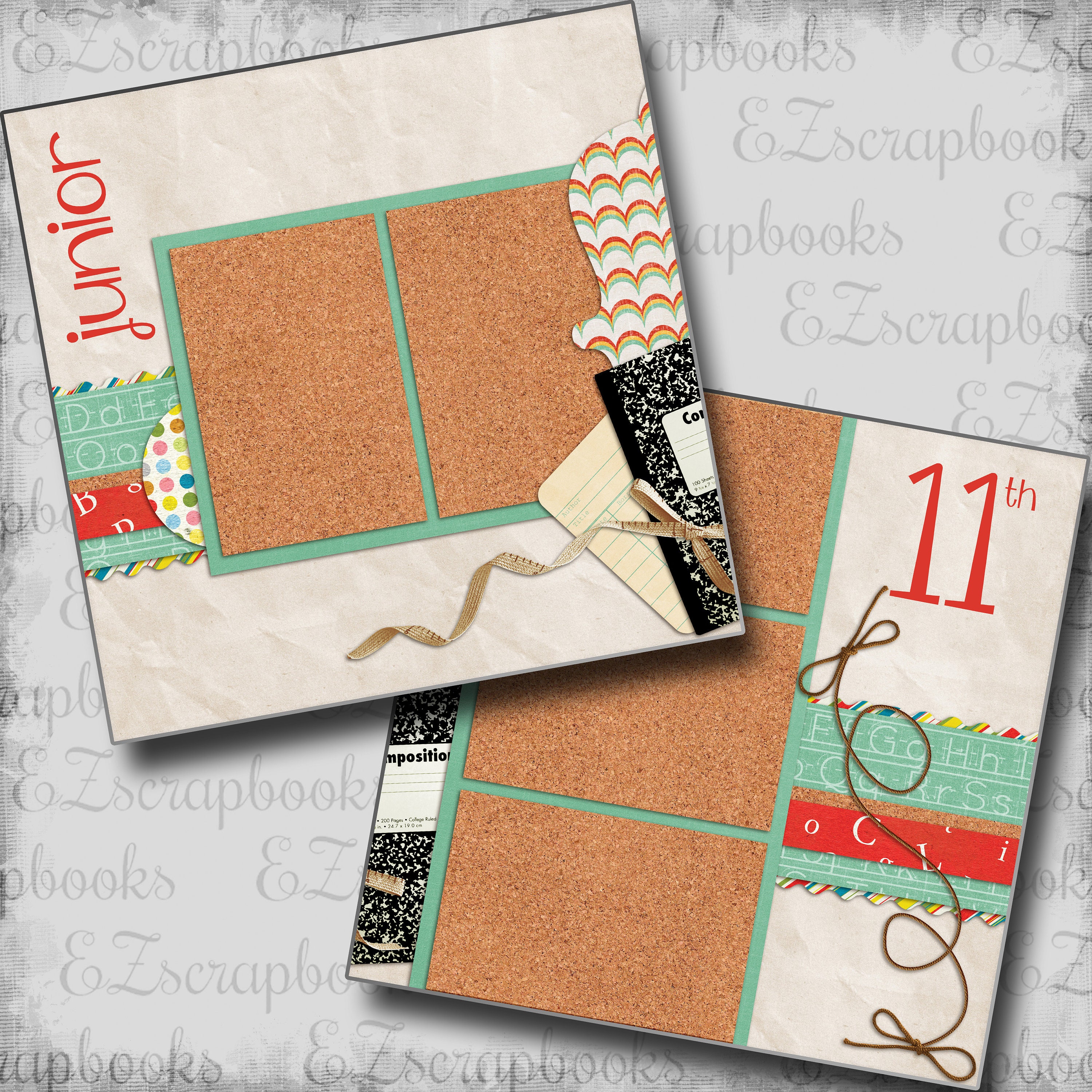 The Great Outdoors - Premade Scrapbook Pages - EZ Layout 2083