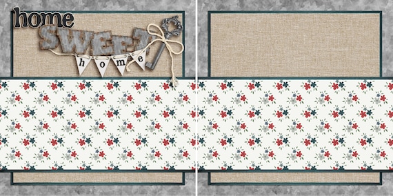 Family Premade Scrapbook Pages EZ Layout 3388 Home Sweet Home Family Premade Scrapbook Pages EZ Layout 3388 Home Sweet Home