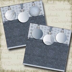 Bulbs of Blue NPM - 2 Premade Scrapbook Pages - EZ Layout 3675