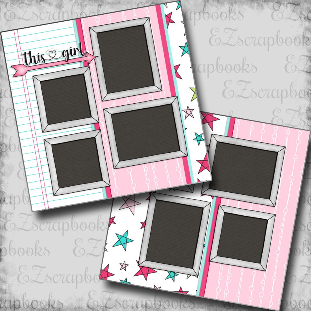 Family Time - Premade Scrapbook Pages - EZ Layout 2715