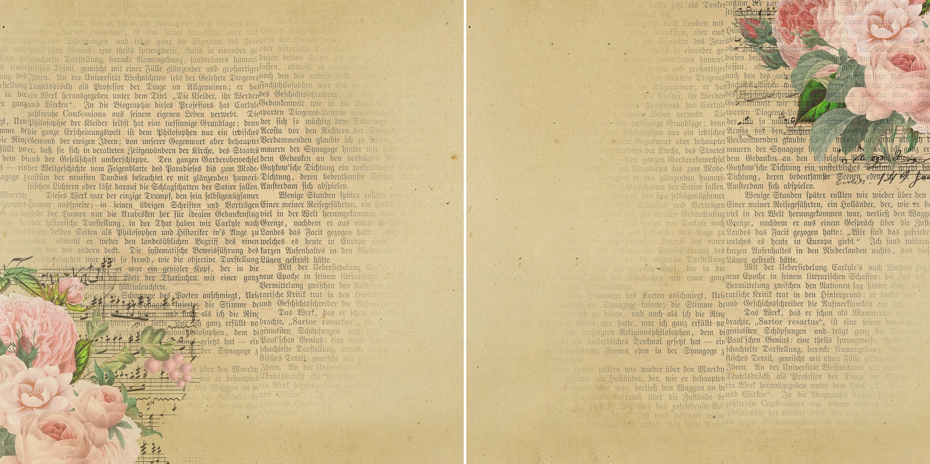 Digital Scrapbook Quick Page, 12x12 , Vintage Scrapbook Layout