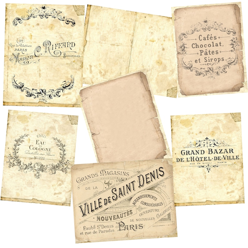 French Script Paper Pack - 7447 - Etsy
