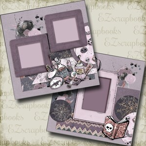 Getting BOO-tiful - Halloween - 2 Premade Scrapbook Pages - EZ Layout 5000