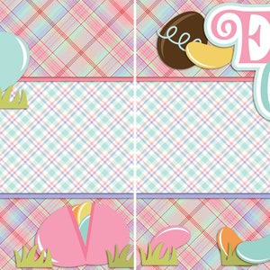 Easter Candy NPM 2 Premade Scrapbook Pages EZ Layout 2303 - Etsy