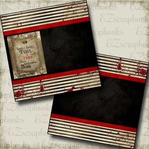 Toil & Trouble NPM - Halloween - 2 Premade Scrapbook Pages - EZ Layout 3433