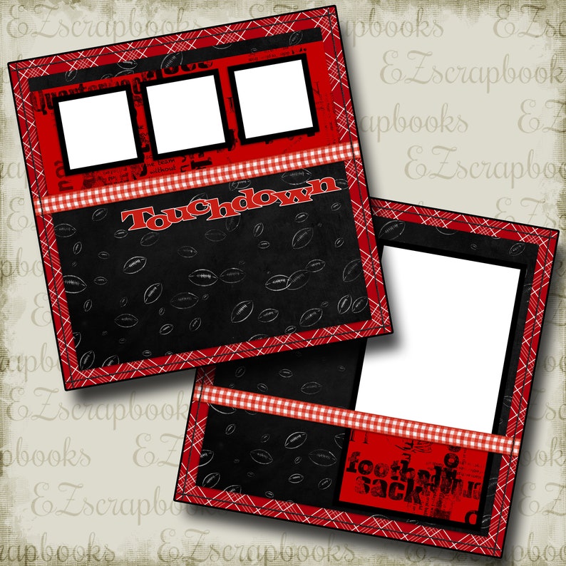 Premade Scrapbook Pages EZ Layout 3662 Snow Family Like Ours