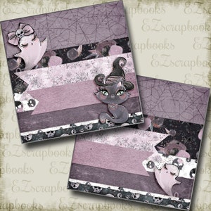 BOO-tiful Friends NPM - Halloween - 2 Premade Scrapbook Pages - EZ Layout 4999