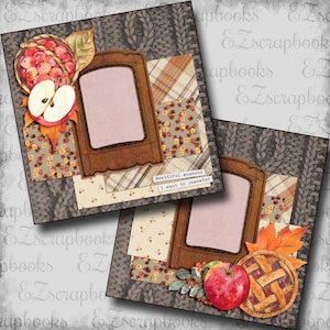 Beautiful Moment - 2 Premade Scrapbook Pages - EZ Layout 6260