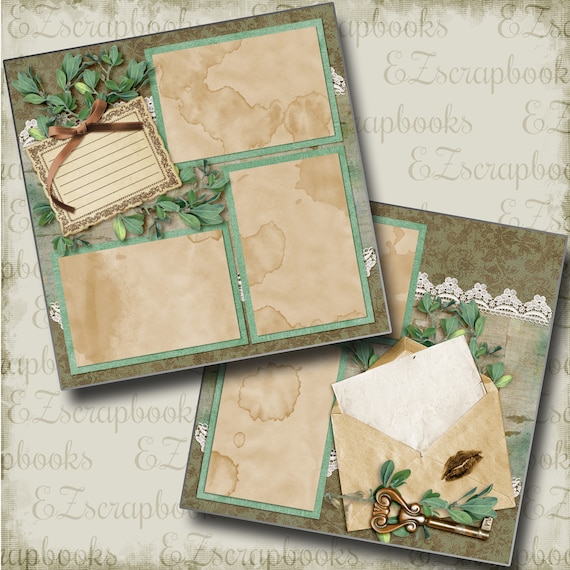 Premade Scrapbook Pages DETOUR EZ Layout 10