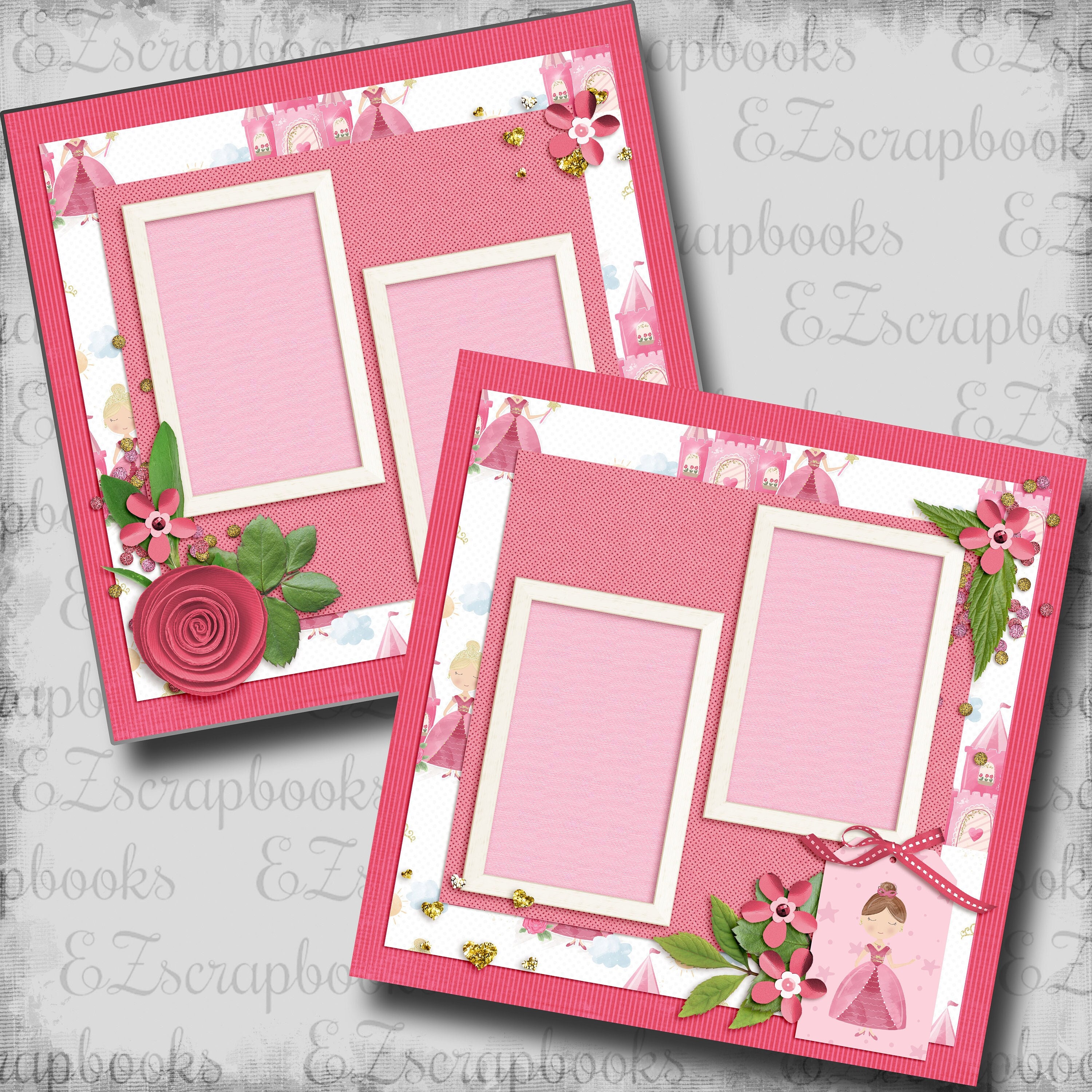 Family Time - Premade Scrapbook Pages - EZ Layout 2715