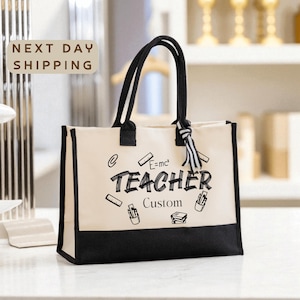 Custom Math Teacher Tote Bag, Algebra Lesson Bag, Geometry Materials Tote, Math Classroom Essentials
