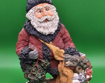 1996 Jolly Ole St Nick Signed June Mckenna Santa Claus Figurine