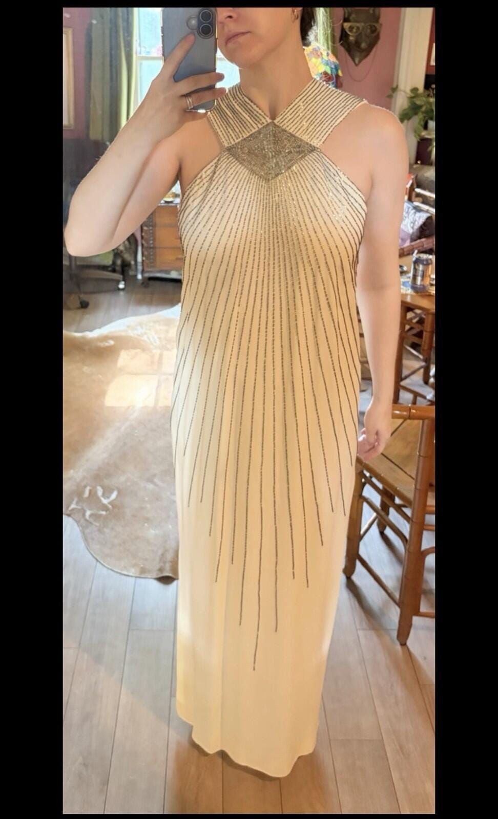 Adele Simpson Sequin Maxi Gown