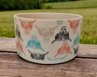 Boho Cow Silicone Tumbler Boot