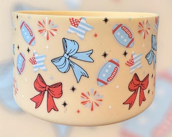 Patriotic Football  - Silicone Tumbler Boot