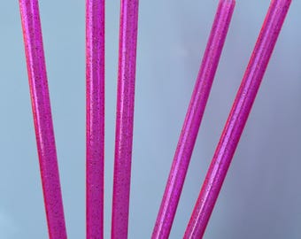 Felroze glitterrietje (beker van 40 oz)