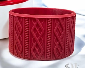 Cherry Mocha - Sweater Silicone Tumbler Boot