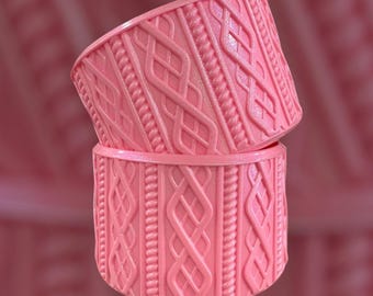 Bubblegum Shimmer - Sweater Silicone Tumbler Boot