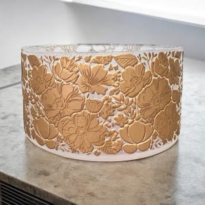 Gilded Floral Clear - 3D Silicone Tumbler Boot