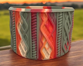 Fall Swirl - Sweater Silicone Tumbler Boot