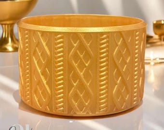 Gold Metallic - Sweater Silicone Tumbler Boot