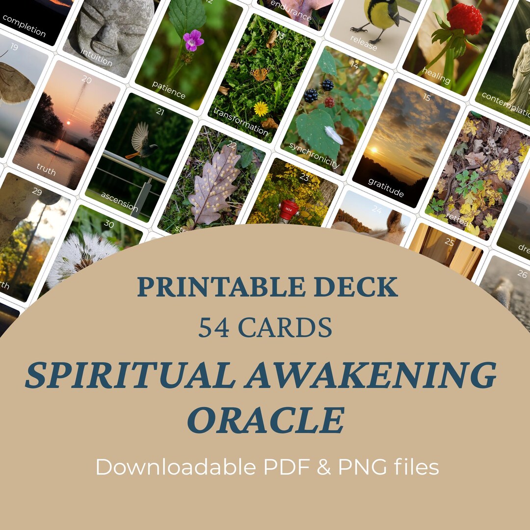 Spiritual Awakening Oracle Cards: Nature Photography, for Intuitive ...