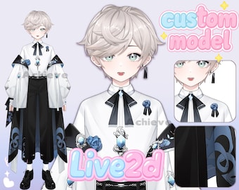 Custom Live2D Vtuber  | Model  Rigging Commission | Personalized 2D Virtual Avatar for Streaming Content Creation