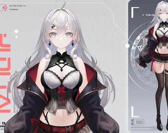 Vtuber live2d model-Use immediately/beautiful girl