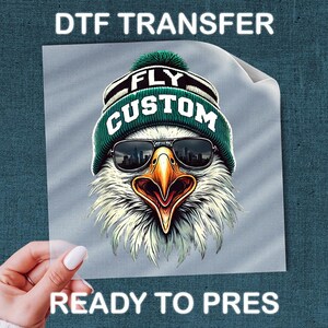 Eagle DTF Transfer: Bold Colors - Easy Iron-On for Apparel