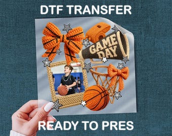 Game Day Basketball DTF Transfer - Ready to Press Shirt Decal