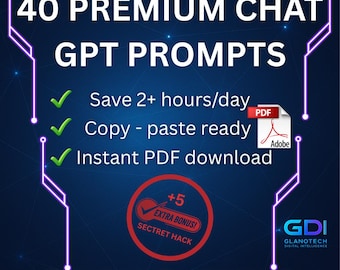ChatGPT Scripts Pack – 40 Deluxe AI Prompts, Business Automation (Instant Download)
