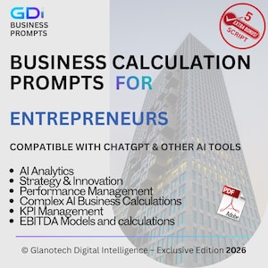 Bedrijfsautomatisering met ChatGPT: kant-en-klare AI-bedrijfsberekeningen voor ondernemers, prompts voor workflow- en margeoptimalisatie