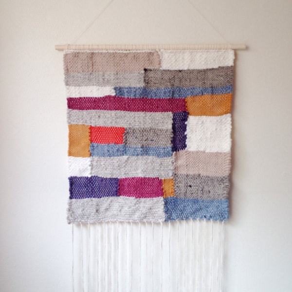 Large Woven tapestry Fringe wall hanging modern home rustic